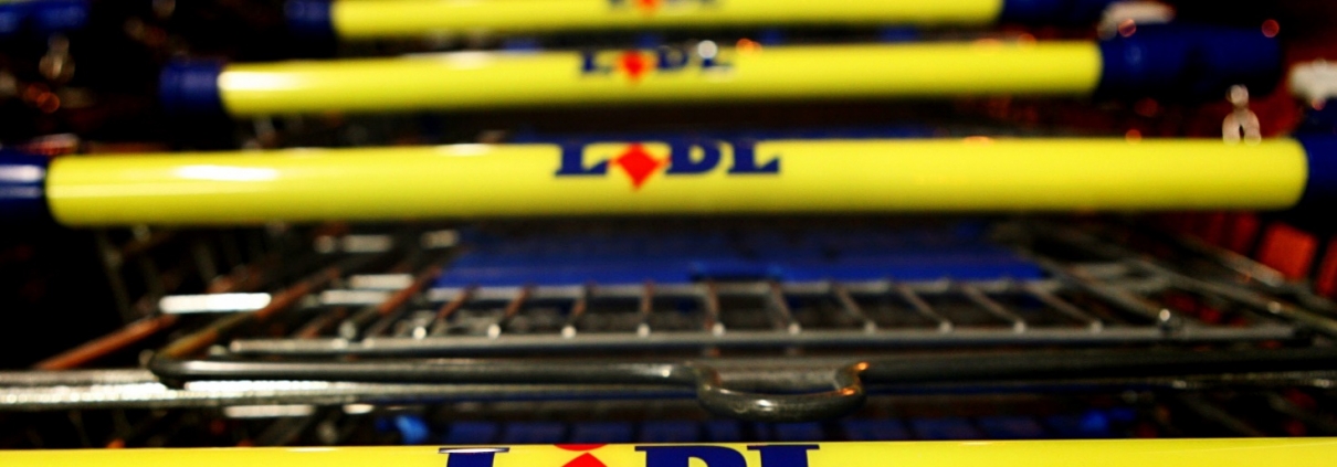 Kernel capital investment – photo of LIDL trolleys