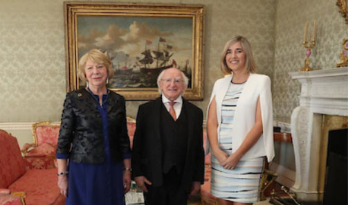 Kernel capital investment – photo of Kernel Capital with President Michael D. Higgins team